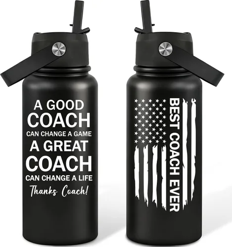 Vista 13 de Regalos de entrenador para hombres, baloncesto, fútbol, béisbol, softbol, gimnasia, danza, natación, entrenadores de natación, regalos - Botella