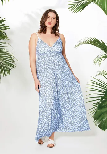 Vista 6 de ellos Vestido largo de punto para mujer de talla grande