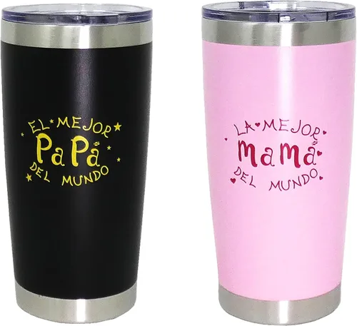 Vista 7 de Ezprogear Vaso delgado Greatest Mama La Mejor Mama Del Mundo de 26 oz (26 oz, Pink Mama)