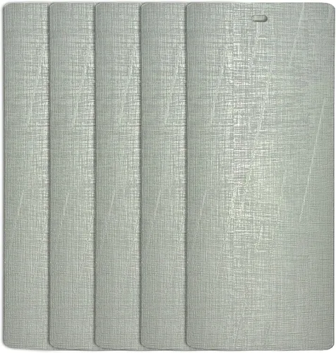 Vista 6 de DALIX Lamas de textura vertical negra sedosa tamaño de ventana 46.5 cantidad 5