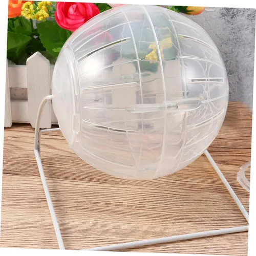 Vista 9 de Pelota de ejercicio para hámster, 4 en 1, pelota de ejercicio transparente con soporte para reducir el aburrimiento y aumentar la actividad