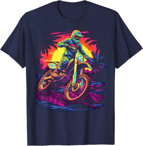 Vista 6 de Camiseta divertida de motocross para motociclistas de Brraaap, Negro