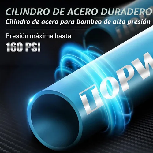 Vista 3 de Topward Bomba de neumáticos de bicicleta portátil, bomba de aire de mano para pelotas de ejercicio de bicicleta, inflables, se adapta a válvulas