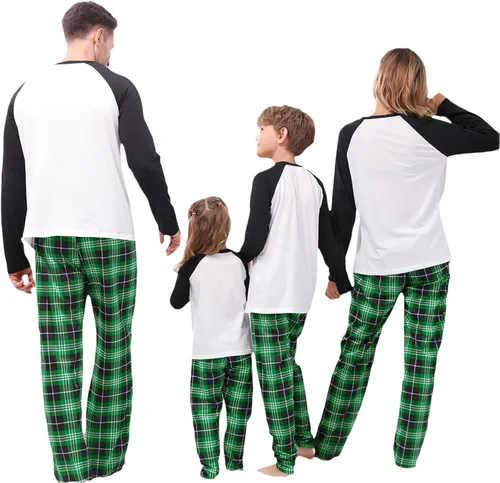Vista 2 de Pijamas de Navidad para la familia, pijamas de Navidad para la familia, conjuntos de pijamas de Navidad para la familia, pijamas de Navidad