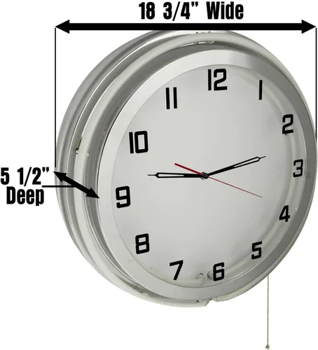 Vista 3 de Gasolinera Bomba de gas Chica Unión 76 Gas Naranja Luz Up 19" Reloj de neón doble