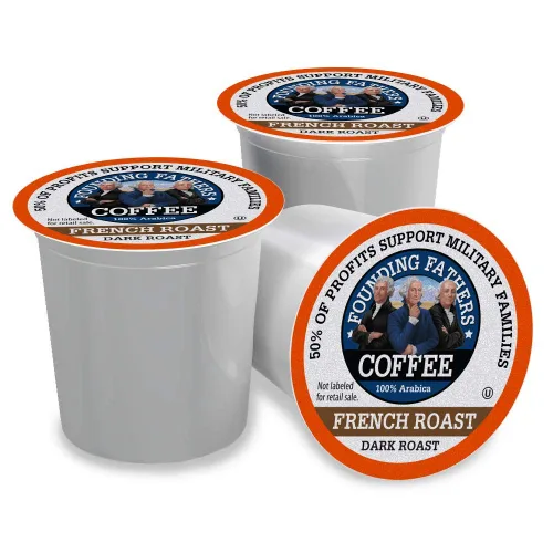 Vista 2 de Founding Fathers Cápsulas individuales de café para cafeteras Keurig 2.0 K-Cup, tostado francés, 80