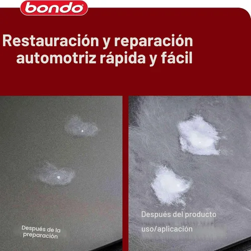 Vista 5 de Bondo Masilla para Acristalamiento y Manchas, Rellena Agujeros, Rasguños, Golpes Menores y Grietas Finas, 4.5 oz, 1 Tubo