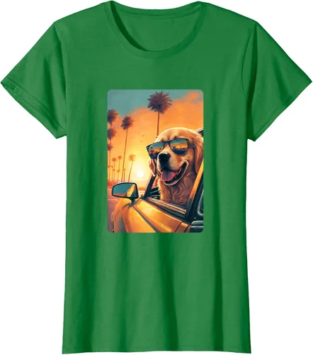 Vista 44 de Golden Retriever - Camiseta divertida de Golden Retriever con lentes, Negro
