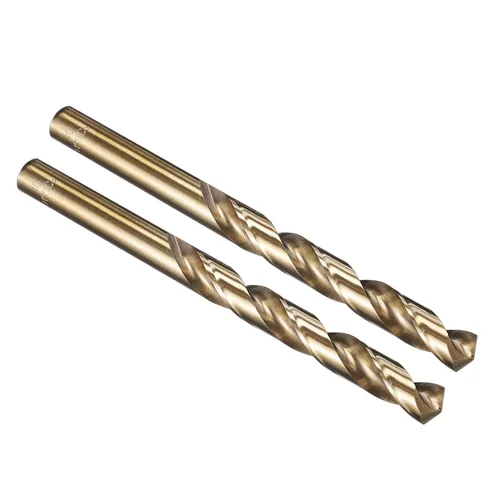 Vista 226 de PATIKIL Broca Jobber de 0.039 in, vástago recto M35 cobalto 5% acero de alta velocidad 135° acabado dorado para metal duro de acero inoxidable - 2