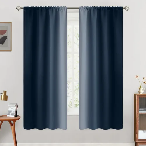 Vista 66 de SimpleHome Cortinas Pequeñas Negras Impermeables con Bolsillo para Barra Suave para Cocina, Cortinas Impermeables con Bolsillo para Barra