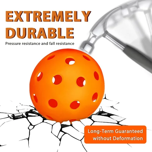 Vista 2 de Outdoor Pickleball Balls Set, USAPA Approved, 40 Hole, High Bounce True Flight, Durable for All Skill Levels