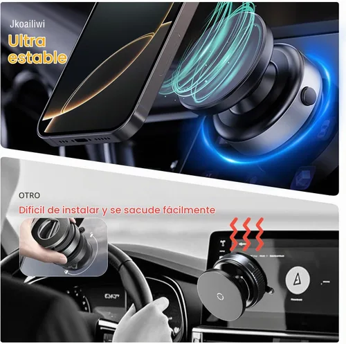 Vista 5 de Soporte de teléfono eléctrico con ventosa para coche/espejo