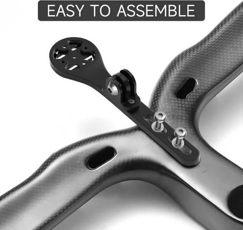 Vista 4 de Soporte para computadora de bicicleta, soportes delanteros para bicicletas de carretera, manillar integrado, montaje combinado de computadora
