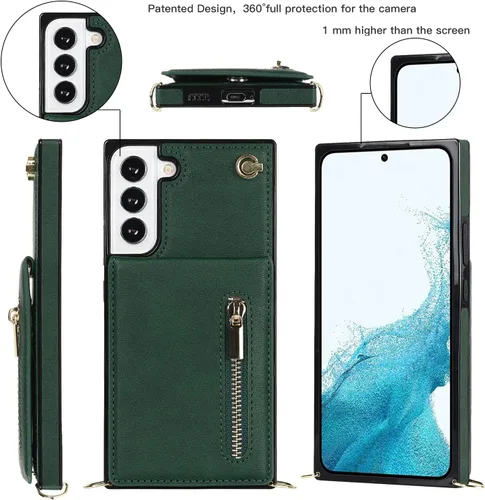 Vista 3 de Funda compatible con Samsung Galaxy S23 Plus de 6.6 pulgadas, bolso de bolsillo, correa de hombro, elegante funda protectora para Galaxy S23 Plus