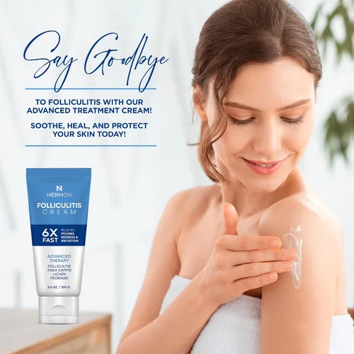 Vista 5 de Crema Tratamiento de Foliculitis Tratamiento Eficaz para Foliculitis Cuero Cabelludo Cara y Cuerpo 3.53 oz