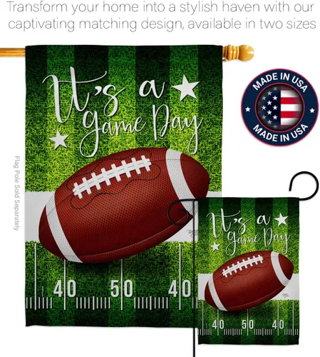 Vista 4 de Decoración del Super Bowl 2023 para decoración del hogar, arte de pared para habitación, patio, porche, césped, jardín, bandera, poste, tapiz al