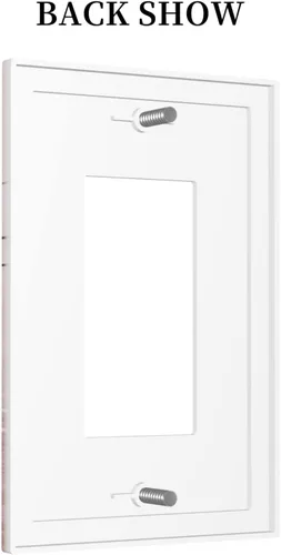 Vista 300 de Placa de Interruptor de Luz Azul de 1 Gang, Placa de Pared Decorativa de Palanca Individual, Cubierta de Placa de Pared de Palanca, Placa Frontal