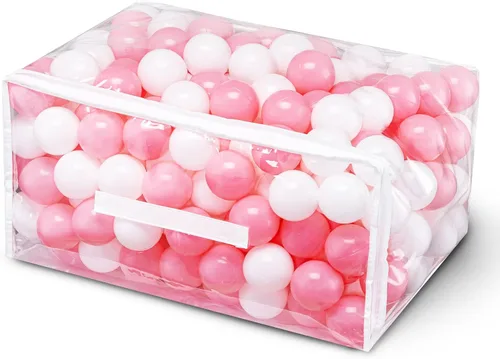 Vista 10 de Hovenlay 100 Bolas de Piscina de Bolas para Niños, Bolas de Plástico para Piscina de Bolas, Bolas de Juego para Bebés y Niños Pequeños, Ideal