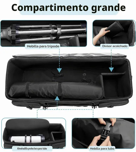 Vista 2 de HODRANT Funda de transporte para telescopio grande compatible