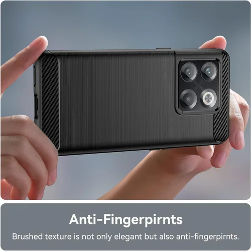 Vista 5 de Osophter Funda para Oneplus 10T, Oneplus 10T Funda para teléfono con protector de pantalla de absorción de golpes flexible de goma TPU protectora