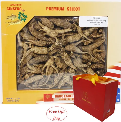 Vista 9 de DOL Raíz de ginseng cultivada a mano de Wisconsin americano, mediana y grande, ginseng americano cultivado de Wisconsin (grande, 16 onzas en caja)
