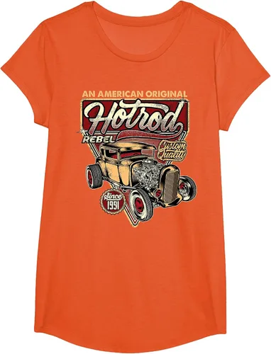 Vista 59 de Camiseta vintage Hot Rod Speed and Power para hombre Asphalt Grey