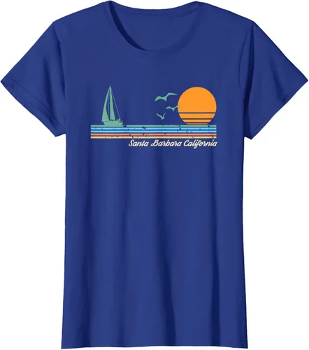 Vista 8 de Camiseta Santa Barbara California, Negro, S