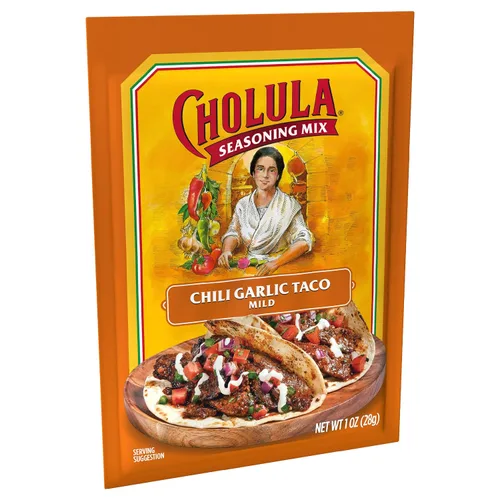 Vista 2 de Cholula Mezcla de condimentos para tacos con chile y ajo, 1 oz (paquete de 12)
