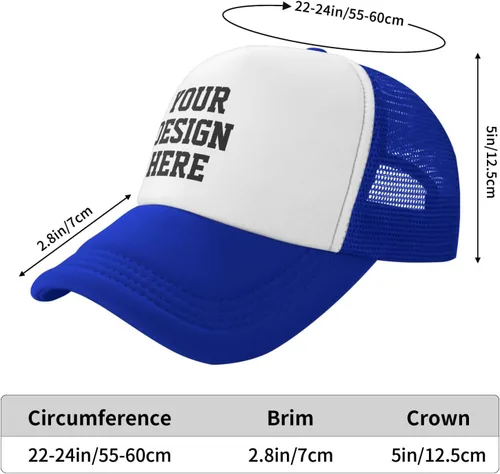 Vista 6 de Sombrero personalizado tu diseño aquí, sombrero personalizado diseña tu propio sombrero clásico para hombre y mujer camionero