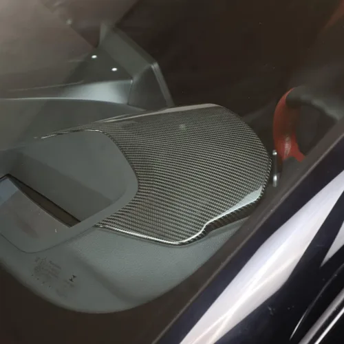 Vista 3 de Accesorios de fibra de carbono real para interiores, control central, cubierta de panel de protección decorativa para Toyota Supra GR A90 A91 MK5
