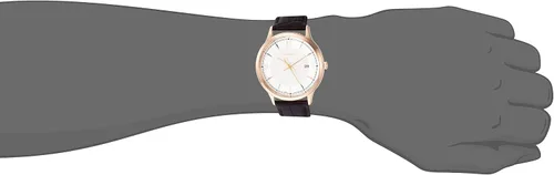 Vista 2 de SEIKO Reloj de cuarzo japonés SGEH88 para hombre con pantalla analógica, oro rosa, Oro rosado