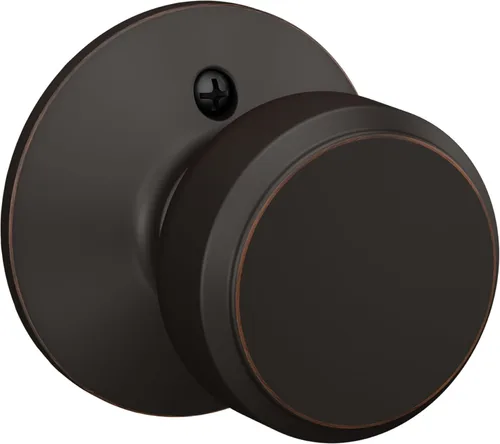 Vista 49 de SCHLAGE Pomo de bloqueo sin giro, latón antiguo (F170 ORB 609) (paquete de 2)