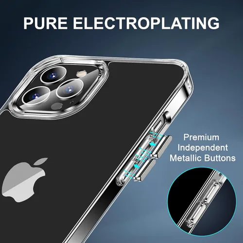 Vista 6 de CEDO - Funda con soporte para iPhone 12 Pro Max, ajustable en 3 direcciones con soporte de metal, parachoques de grado militar a prueba de golpes
