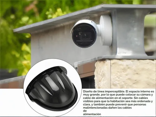 Vista 4 de Juego de 2 cubiertas para cámara de seguridad CCTV para exteriores, cubierta protectora para techo compatible