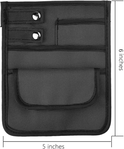 Vista 2 de Beautyflier Bolsa organizadora de nailon con 4 bolsillos, bolsa organizadora para accesorios, estuche de herramientas y kit de atención médica
