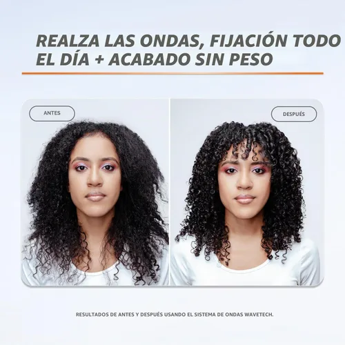 Vista 3 de XMONDO Wavetech - Espuma ondulada, potenciador de rizos para cabello