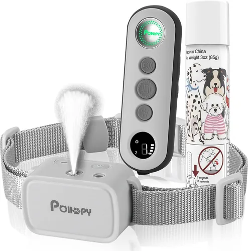 Vista 11 de Collar de perro de citronela con control remoto, más seguro 3 modos