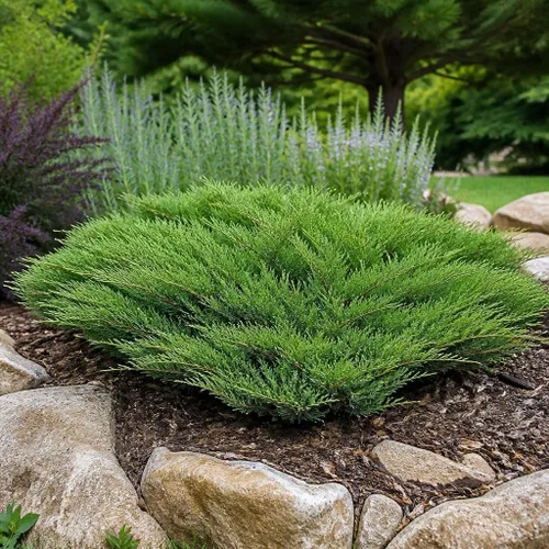 Vista 4 de Andorra Compacta Juniper - 30 plantas vivas - Cubierta de suelo de hoja perenne resistente al frío tolerante a la sequía