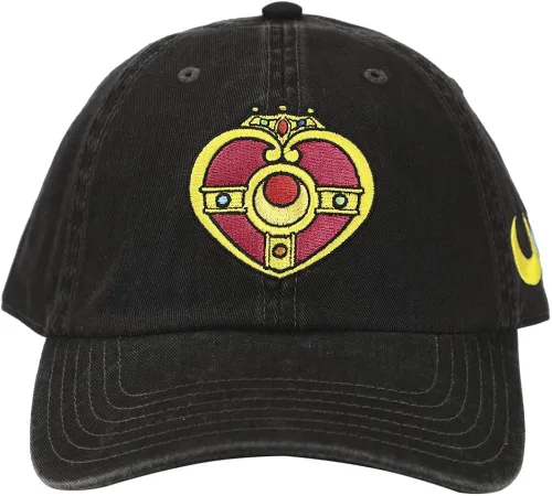 Vista 2 de Bioworld Sailor Moon - Emblemas bordados con diseño de pigmento, sombrero ajustable