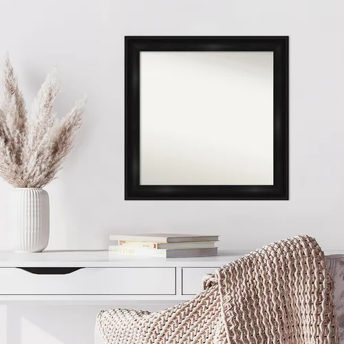 Vista 5 de Amanti Art Espejo personalizado, gran espejo de baño estrecho, espejo de pared o espejo de tocador de baño sobre el fregadero (24 x 24 pulgadas)