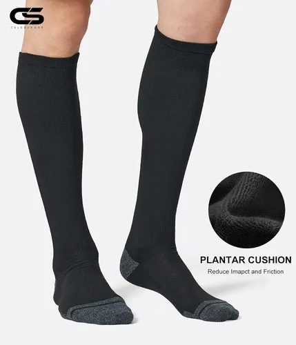 Vista 3 de CS CELERSPORT Paquete de 2 / 3 calcetines de béisbol para jóvenes, niños y adultos, calcetines de fútbol de sóftbol sobre la pantorrilla