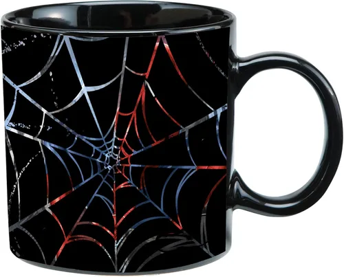 Vista 2 de Vandor Marvel Spider-Man - Taza de cerámica reactiva al calor, 20 onzas