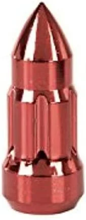Vista 9 de Alloy USA 11290 - Kit de tuercas para rueda, estilo bala, rojo, 23 piezas, 1/2-20