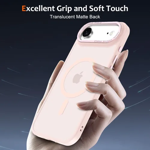 Vista 782 de Anuck - Funda magnética para iPhone 11 compatible con MagSafe, carcasa trasera mate translúcida dura, borde de TPU, delgada, resistente a impactos