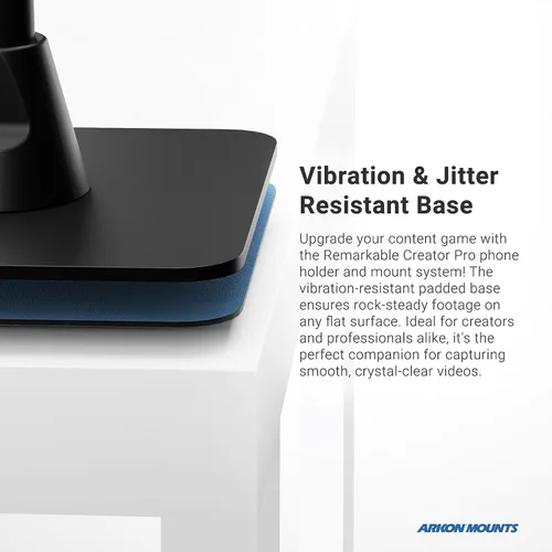 Vista 5 de Soportes ARKON - Montura de teléfono sobre la cabeza - Solución versátil para artistas y arte de uñas - Diseño robusto y estable con ajustabilidad