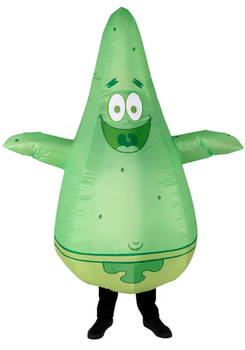 Vista 2 de Disfraz Inflable para Adulto de Fantasma Patrick Star Multicolor