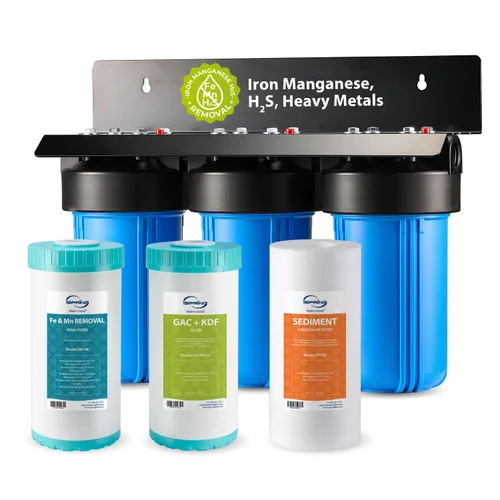 Vista 16 de iSpring WGB31B-KSNC - Sistema de filtro de agua para toda la casa, probado por SGS para eliminar hasta el 94.4% de la cloramina, la filtración de 3