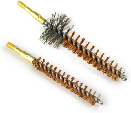 Vista 6 de GUGULUZA Kits de limpieza de pistola de rifle para 0.22 cal/0.219 in y .30cal/0.300 in, cepillo de metal limpiador portátil de rifle con bolsa