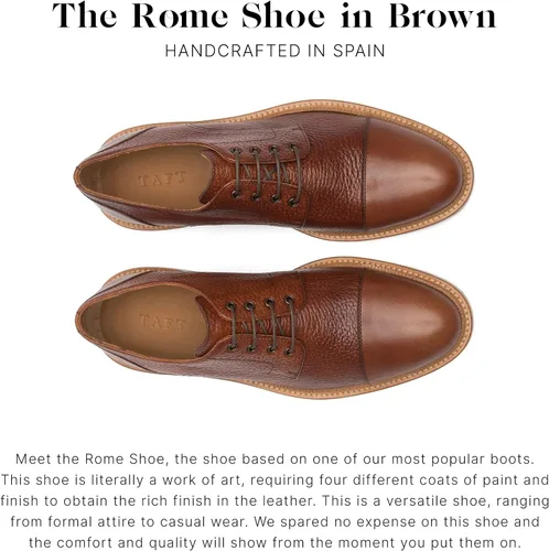 Vista 3 de TAFT Rome - Zapatos de vestir de cuero de grano completo para hombre