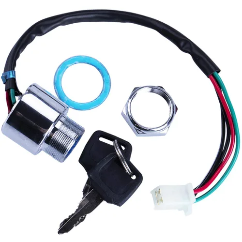 Vista 5 de Interruptor de encendido de llave de pin de 4 cables para Go Kart ATV Quad Dirt Bike Scooter motocicleta